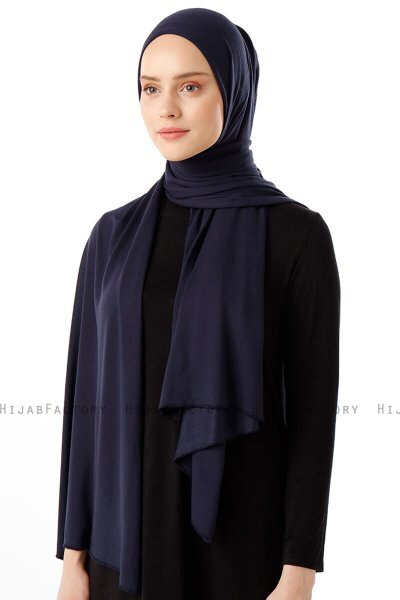 Neylan - Marine Blå Basic Jersey Hijab