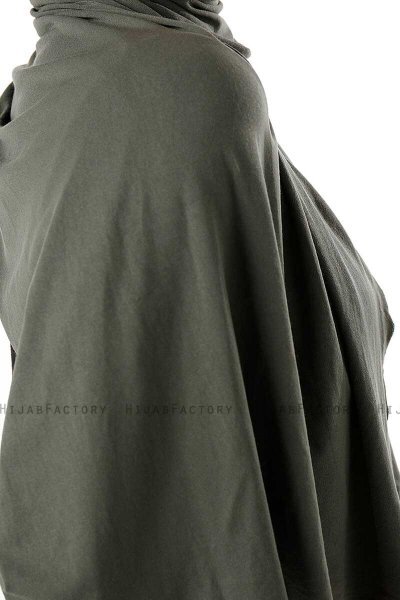 Neylan - Mørk Khaki Basic Jersey Hijab