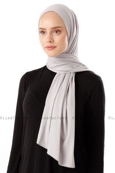 Neylan - Lysegrå Basic Jersey Hijab