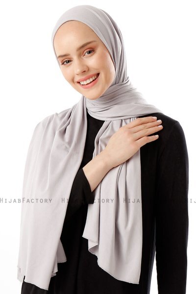 Neylan - Lysegrå Basic Jersey Hijab