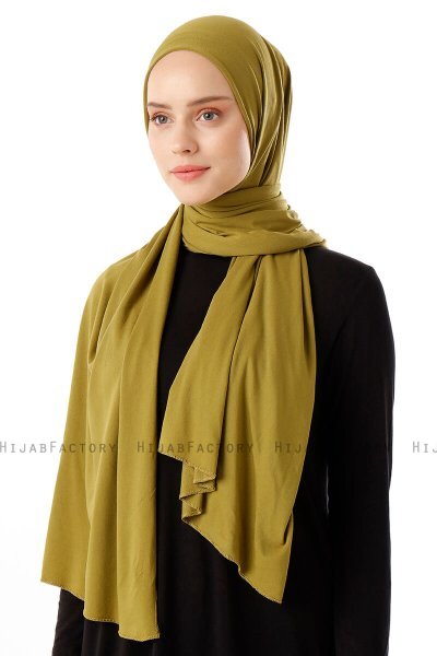 Neylan - Olivenegrøn Basic Jersey Hijab