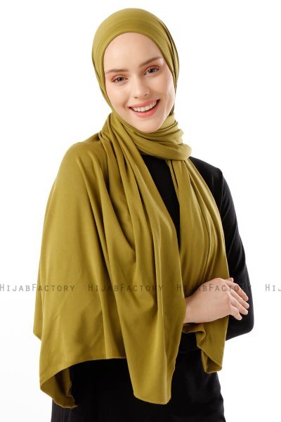 Neylan - Olivenegrøn Basic Jersey Hijab