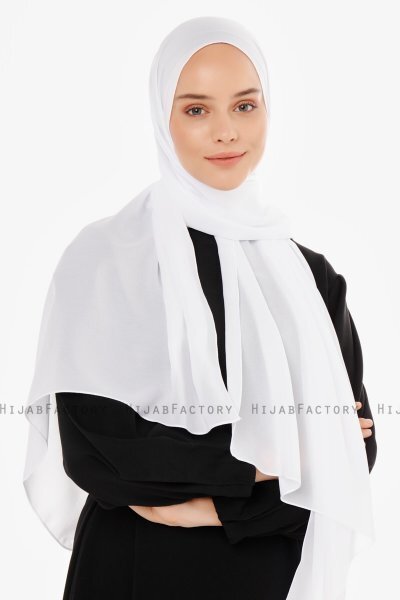Esra - Hvid Chiffon Hijab