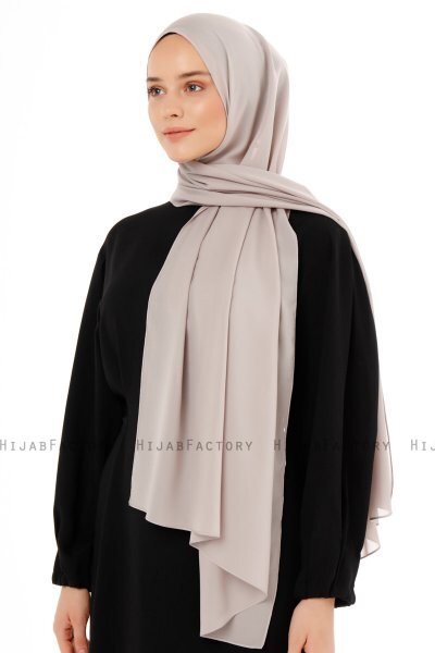 Esra - Grå Chiffon Hijab