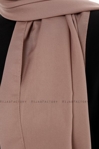 Esra - Mørk Taupe Chiffon Hijab