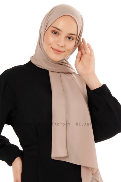 Esra - Lys Taupe Chiffon Hijab