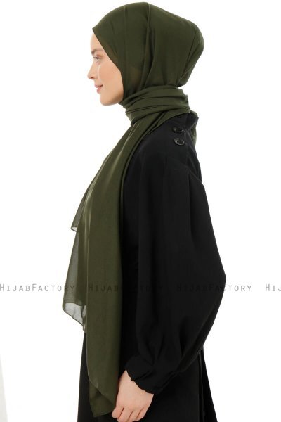 Esra - Khaki Chiffon Hijab