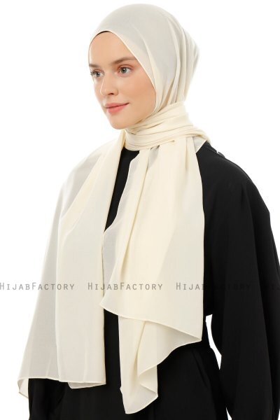 Esra - Lys Beige Chiffon Hijab