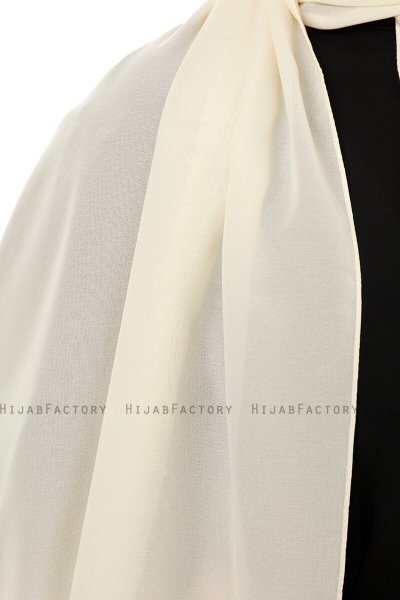 Esra - Lys Beige Chiffon Hijab