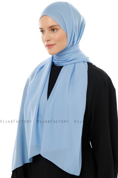 Esra - Lyseblå Chiffon Hijab
