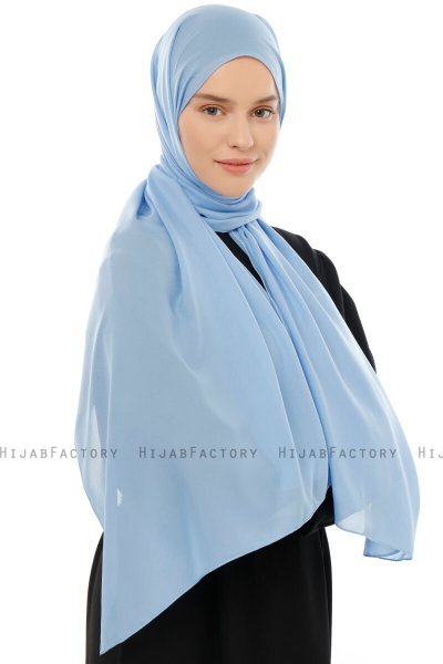 Esra - Lyseblå Chiffon Hijab