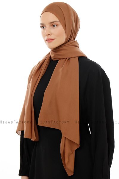 Esra - Lysebrun Chiffon Hijab