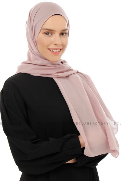 Esra - Mørkrosa Chiffon Hijab
