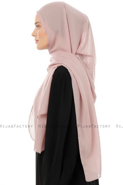 Esra - Mørkrosa Chiffon Hijab