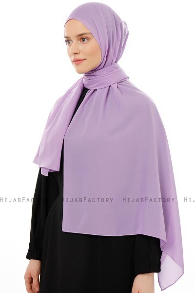 Esra - Lys Lilla Chiffon Hijab