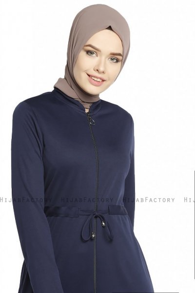 Emine - Marine Blå Abaya - Miss Cazibe