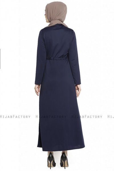 Emine - Marine Blå Abaya - Miss Cazibe