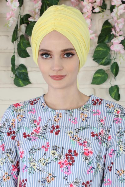 Amy - Gul Bomuld Turban - Ayse Turban