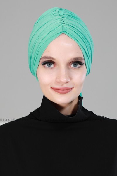 Amy - Turkis Bomuld Turban - Ayse Turban