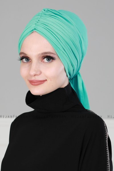 Amy - Turkis Bomuld Turban - Ayse Turban