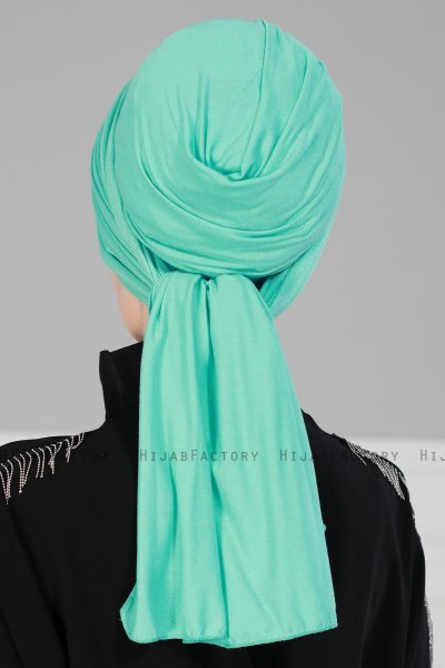 Amy - Turkis Bomuld Turban - Ayse Turban