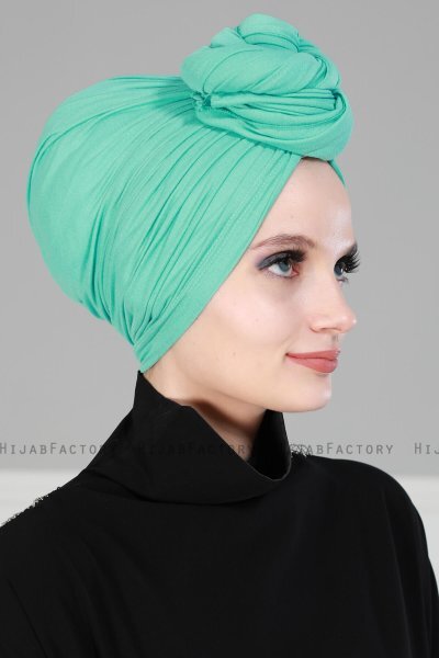 Amy - Turkis Bomuld Turban - Ayse Turban