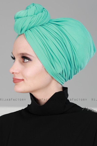 Amy - Turkis Bomuld Turban - Ayse Turban