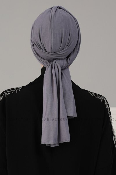 Amy - Grå Bomuld Turban - Ayse Turban