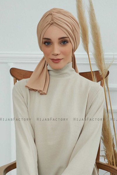 Amy - Sand Bomuld Turban