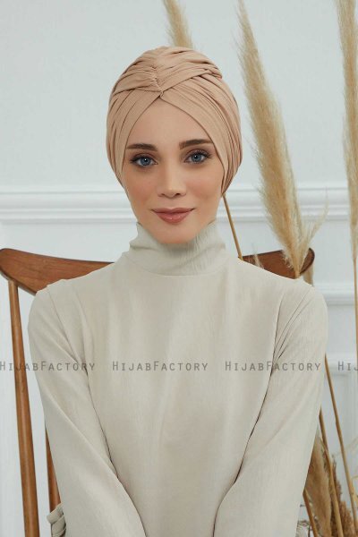 Amy - Sand Bomuld Turban