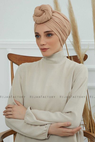 Amy - Sand Bomuld Turban