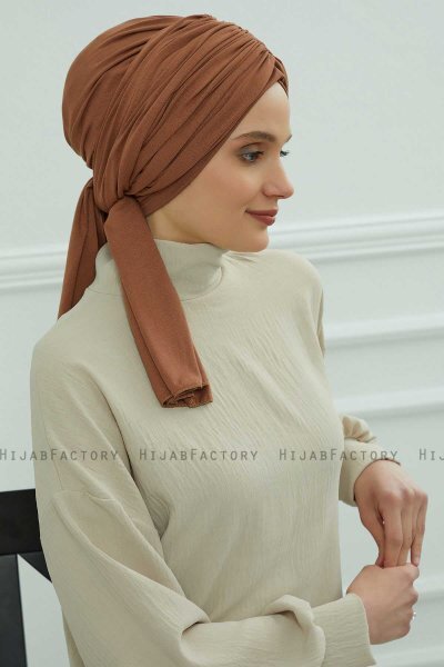Amy - Caramel Bomuld Turban