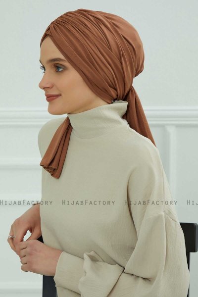 Amy - Caramel Bomuld Turban