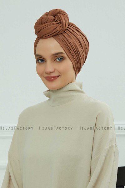 Amy - Caramel Bomuld Turban