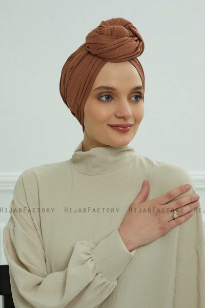 Amy - Caramel Bomuld Turban