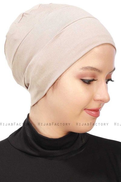 Stella - Taupe Bomuld Turban