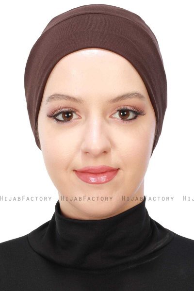 Stella - Brun Bomuld Turban
