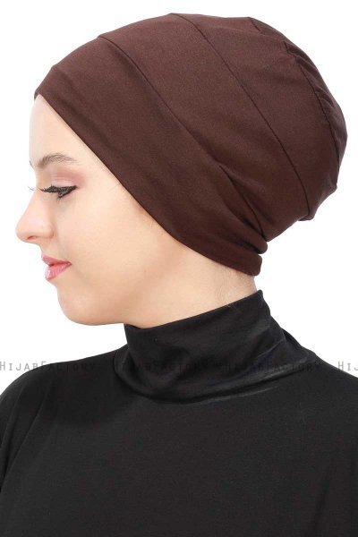 Stella - Brun Bomuld Turban