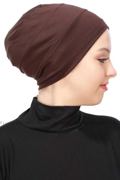 Stella - Brun Bomuld Turban