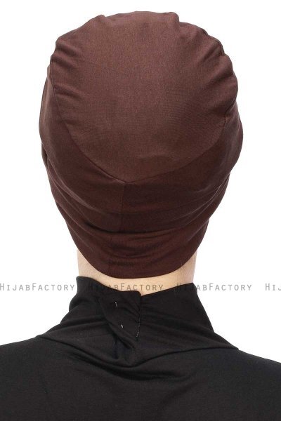 Stella - Brun Bomuld Turban