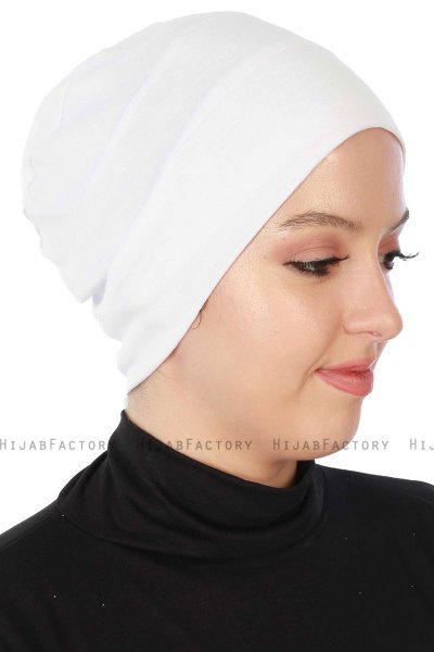 Stella - Hvid Bomuld Turban