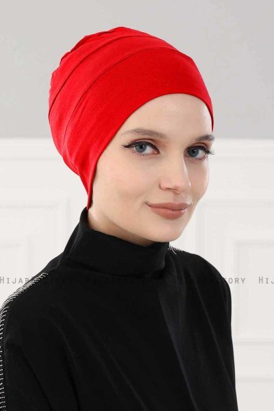 Stella - Rød Bomuld Turban