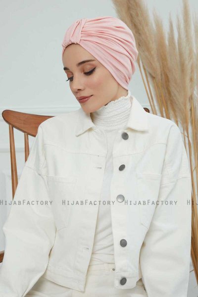 Laura - Gammelrosa Bomuld Turban
