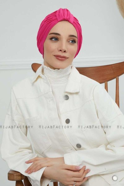 Laura - Fuchsia Bomuld Turban