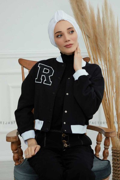 Laura - Hvid Bomuld Turban