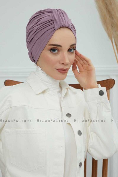 Laura - Lilac Bomuld Turban
