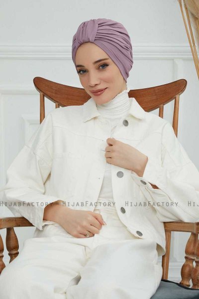 Laura - Lilac Bomuld Turban