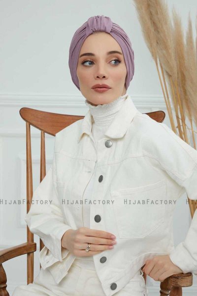 Laura - Lilac Bomuld Turban