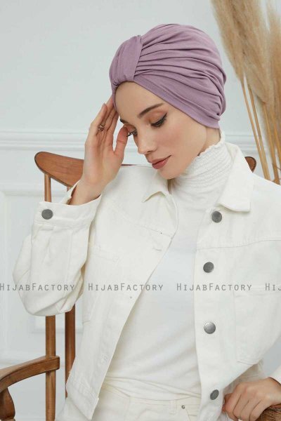 Laura - Lilac Bomuld Turban