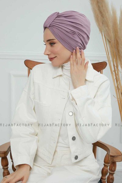 Laura - Lilac Bomuld Turban